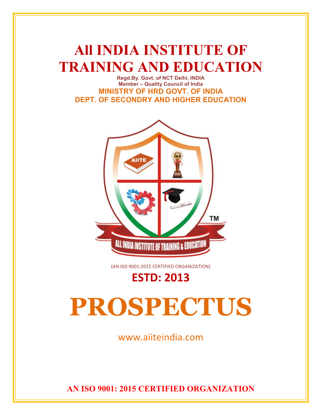 All INDIA INSTITUTE of TRAINING and EDUCATION