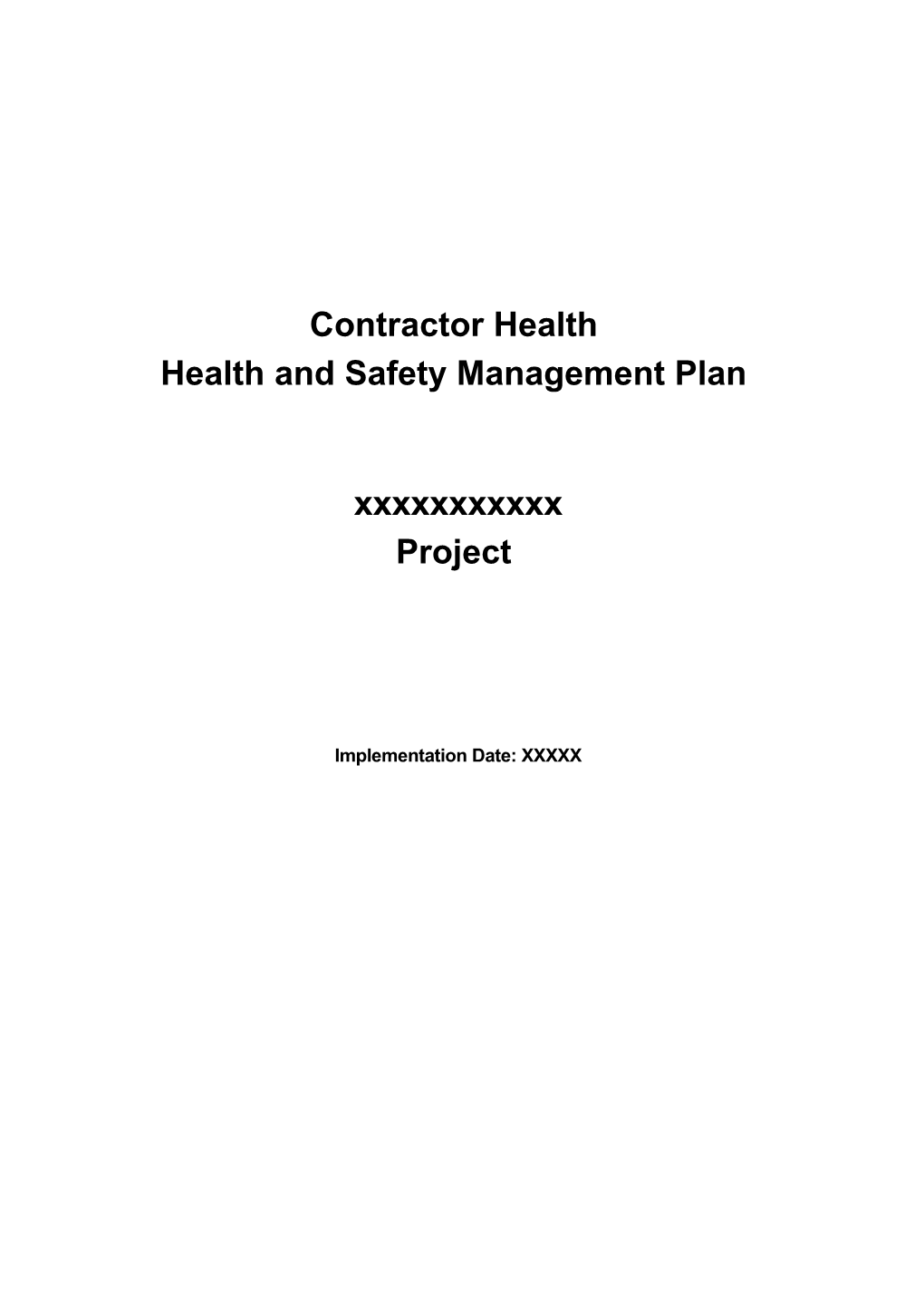 Contractor Management System Manual