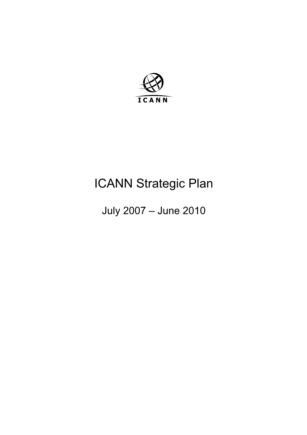 ICANN Strategic Plan