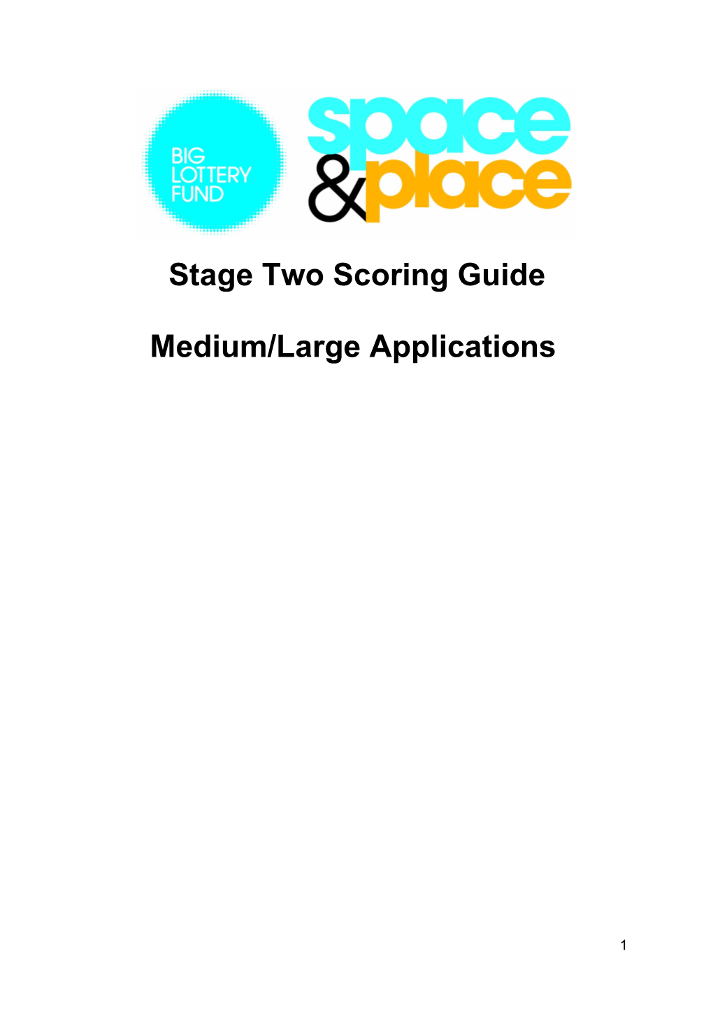 Stage Two Scoring Guide