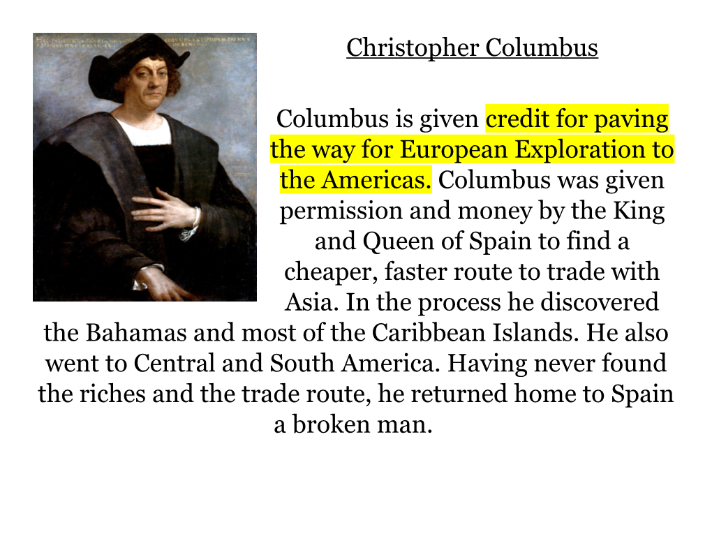 Christopher Columbus