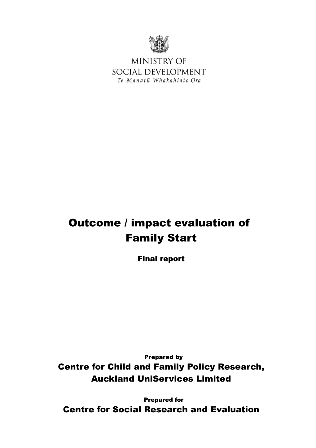 Centre for Child and Family Policy Research