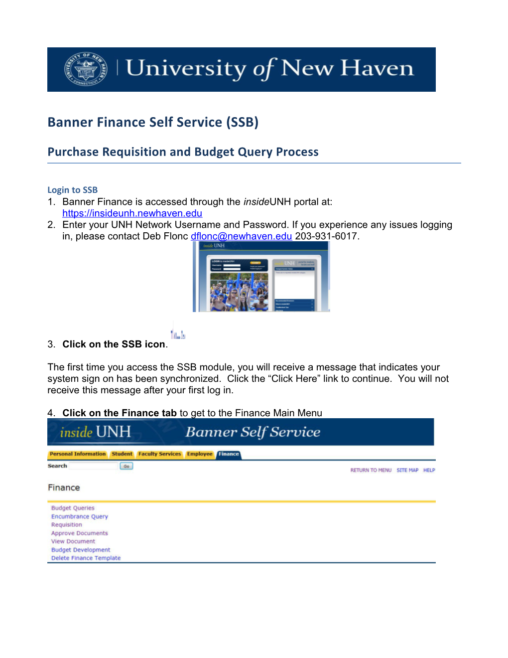Bannerfinance Self Service (SSB)