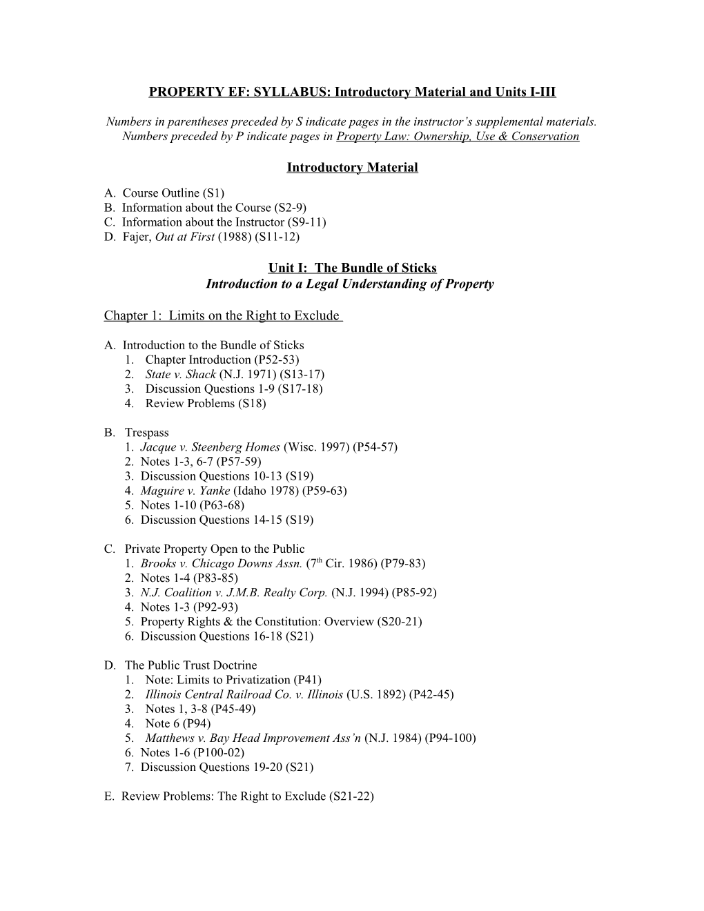 Numbers in Parentheses Preceded by S Indicate Pages in the Instructor S Supplemental Materials