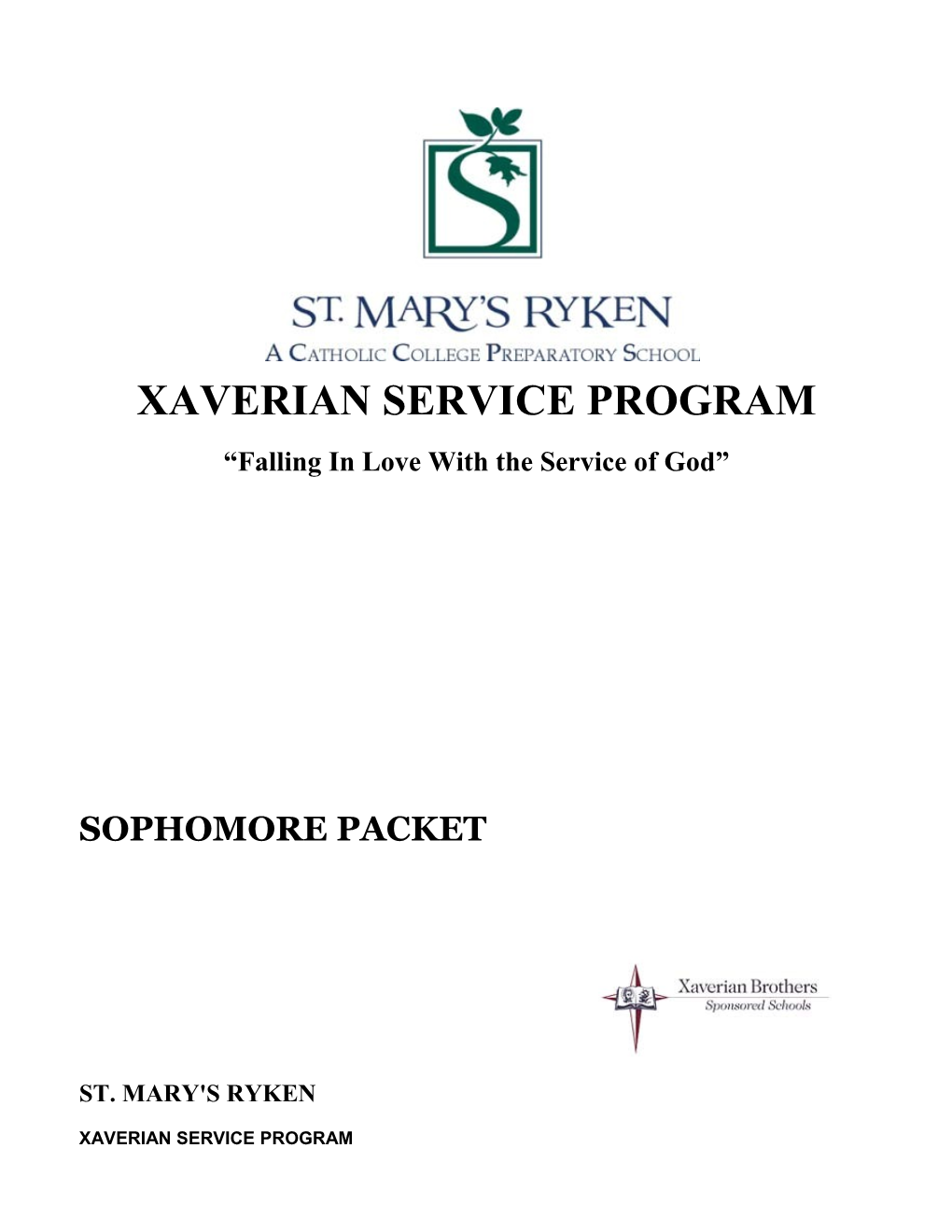 Sophomore Service Packet 2011