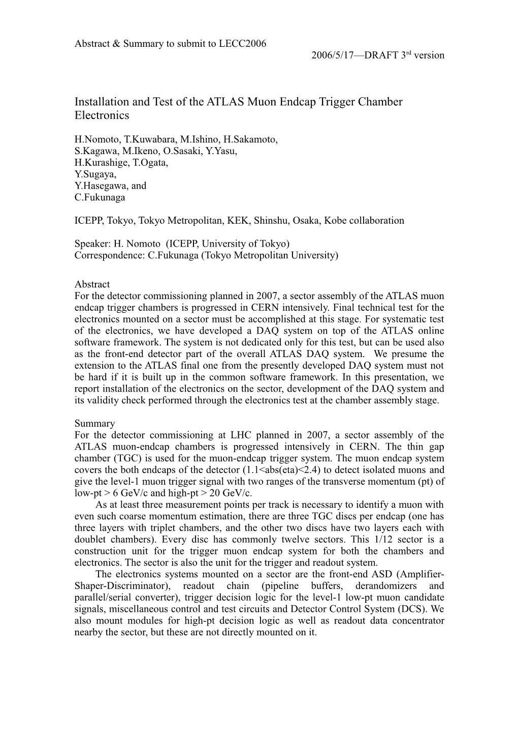 Development of Front-End Data Acquisition System for the ATLAS Muon-Endcap Trigger Chambers