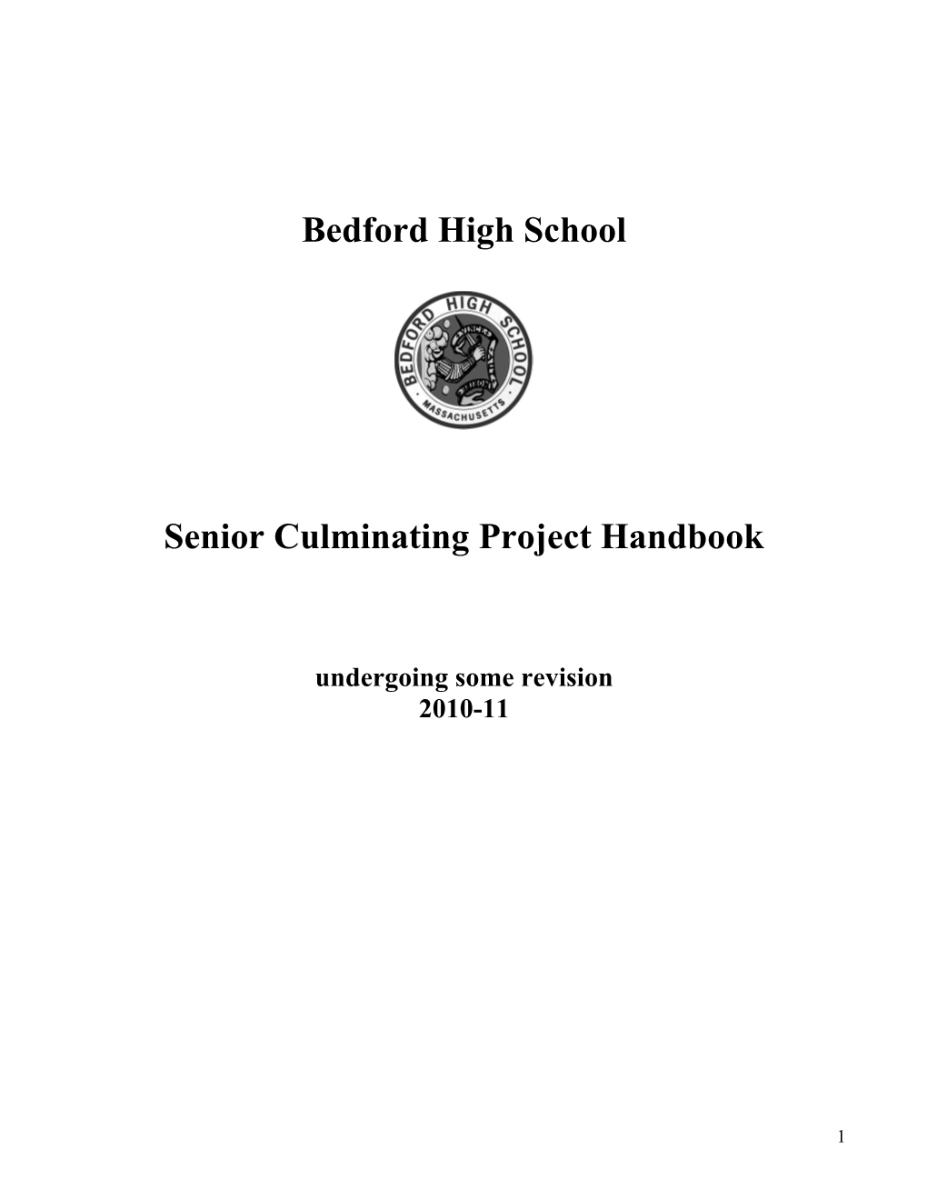 Components of the Senior Culminating Project in Brief
