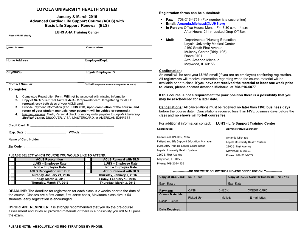 Advanced Cardiac Life Support Course (ACLS) With