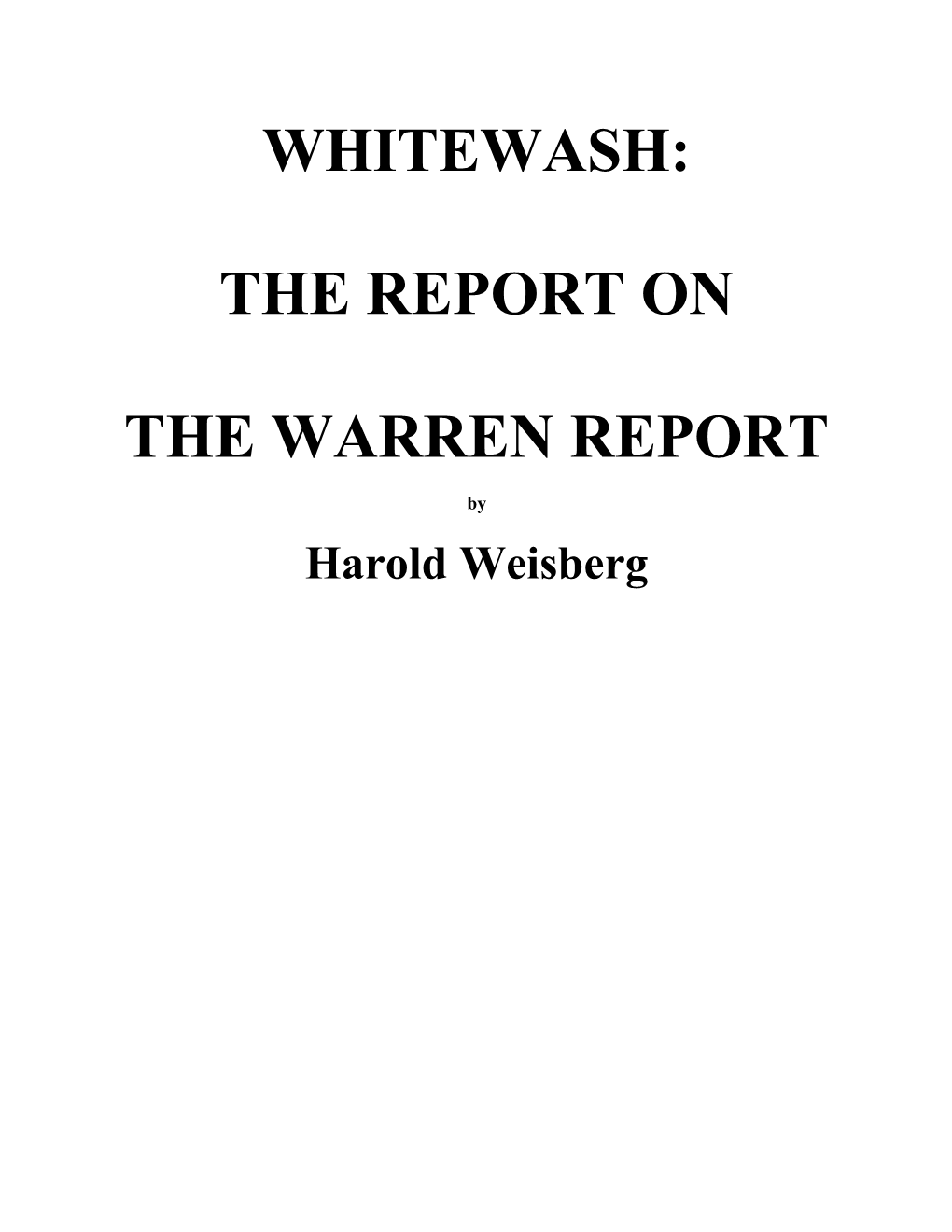 The Warren Report