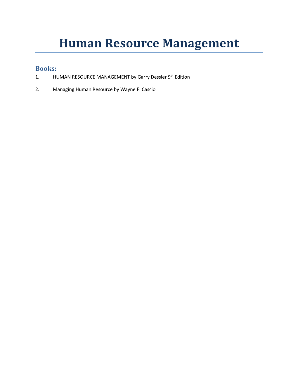 Hrm (Human Resource Management)