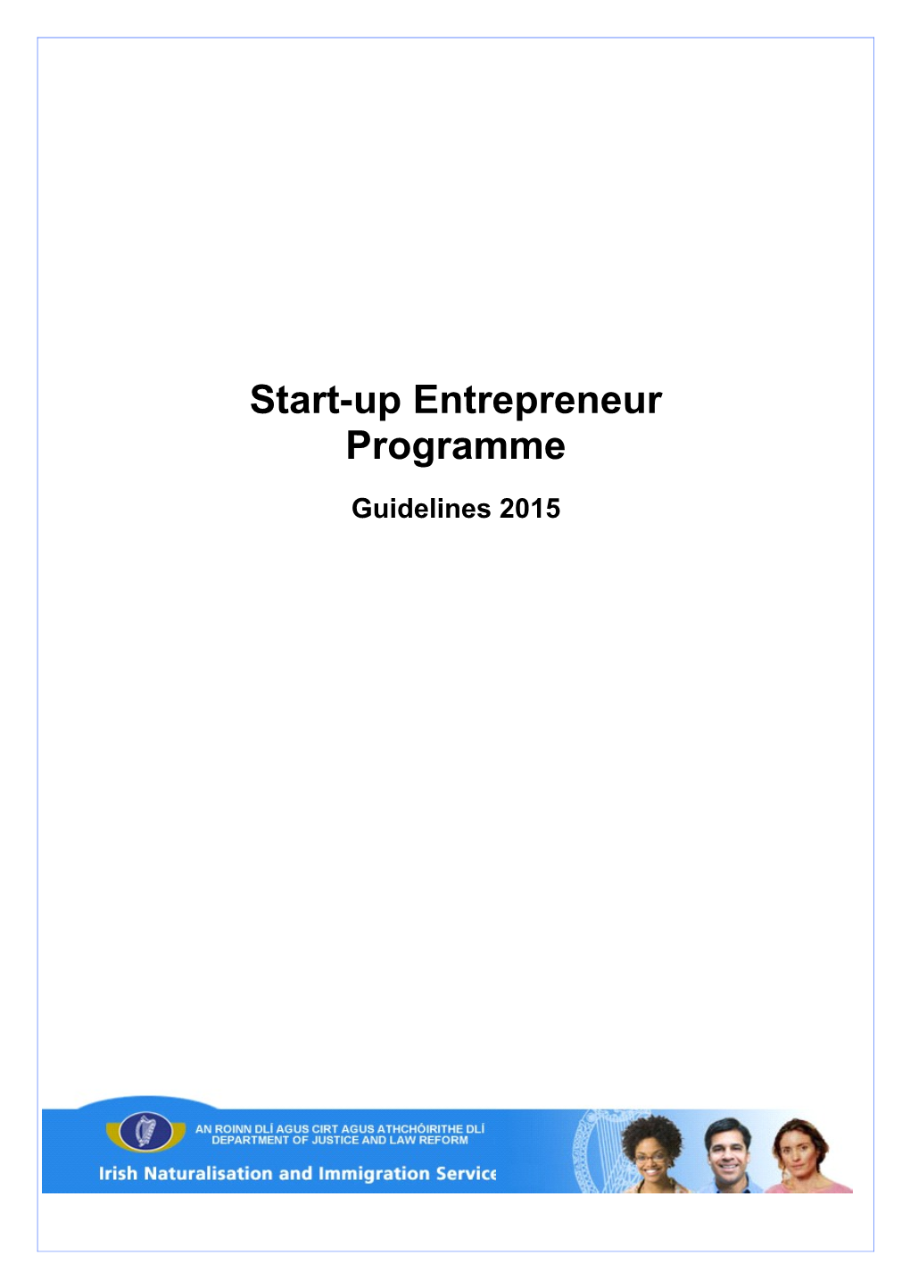 Start-Up Entrepreneur Programme