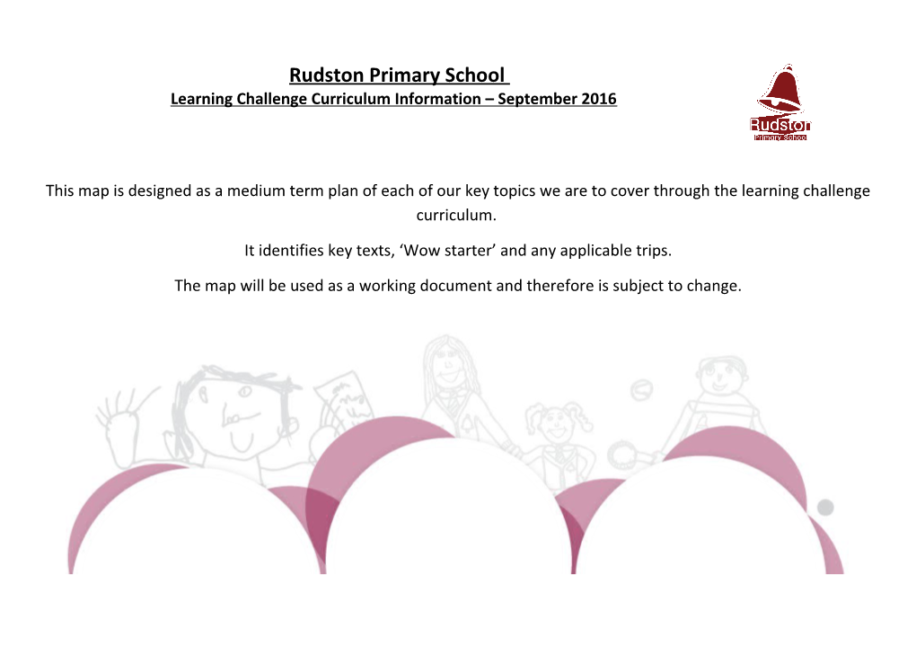 Learning Challenge Curriculum Information September 2016