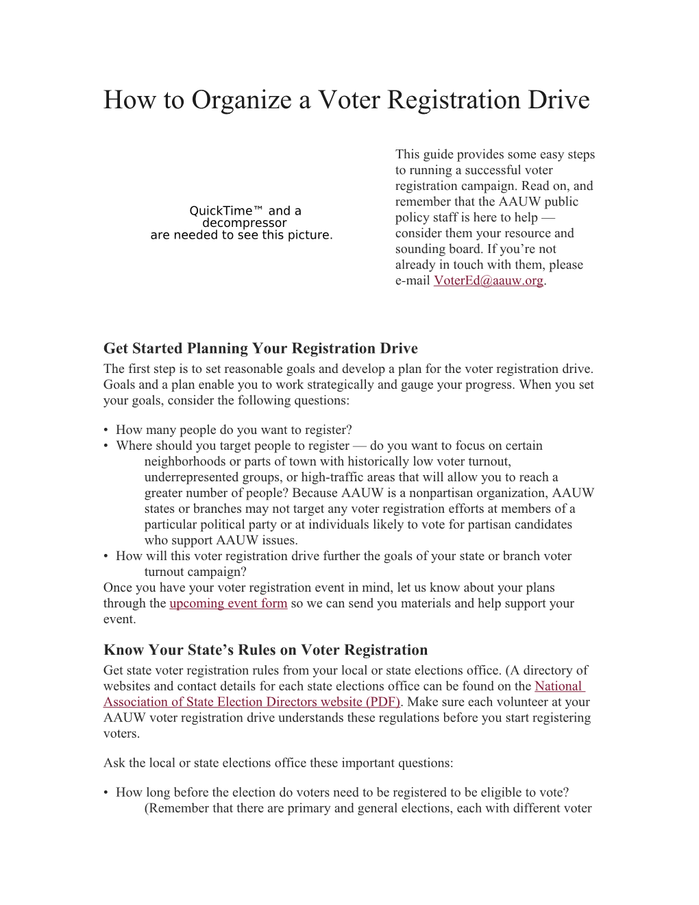 How to Organize a Voter Registration Drive