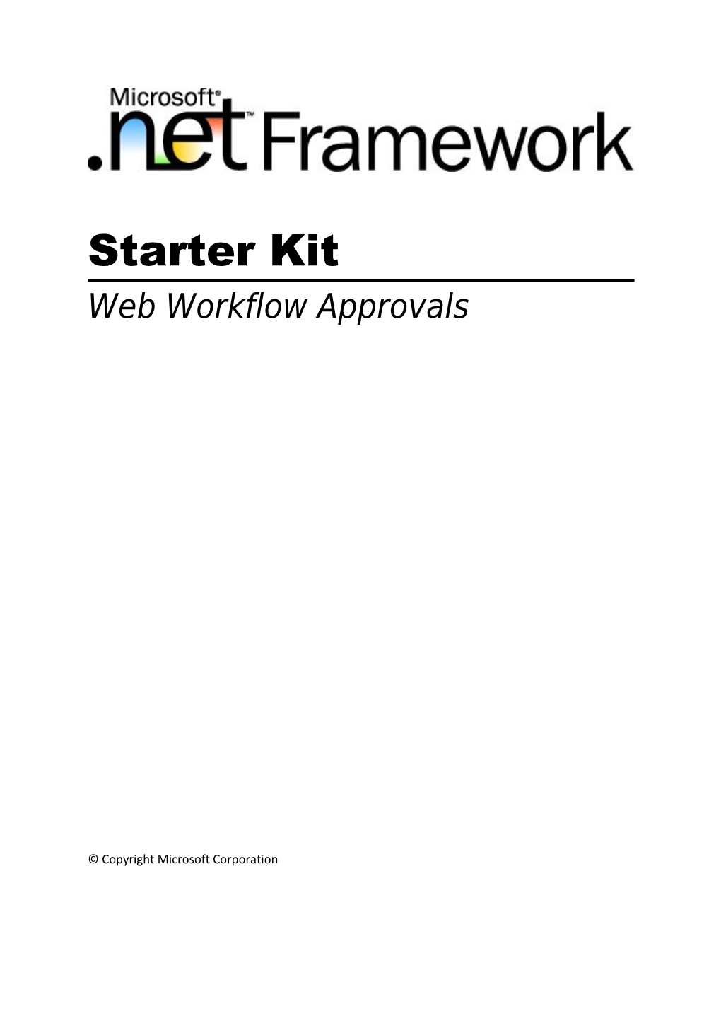 Starter Kit: Web Workflow Approvals