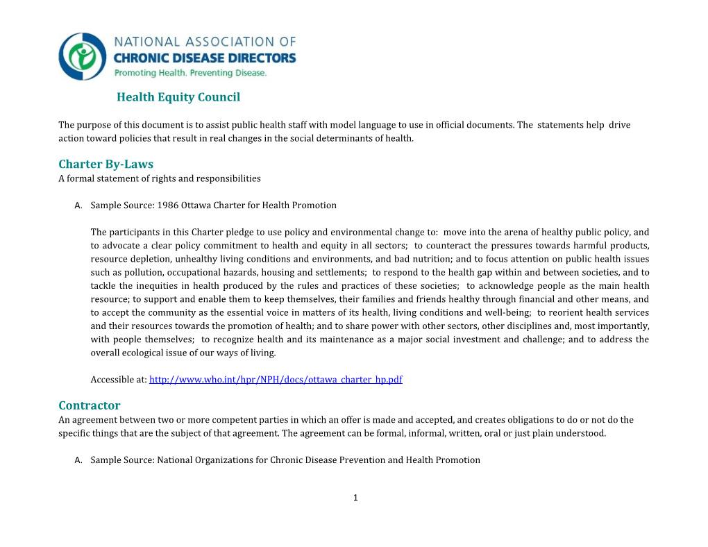 Health Equity Council