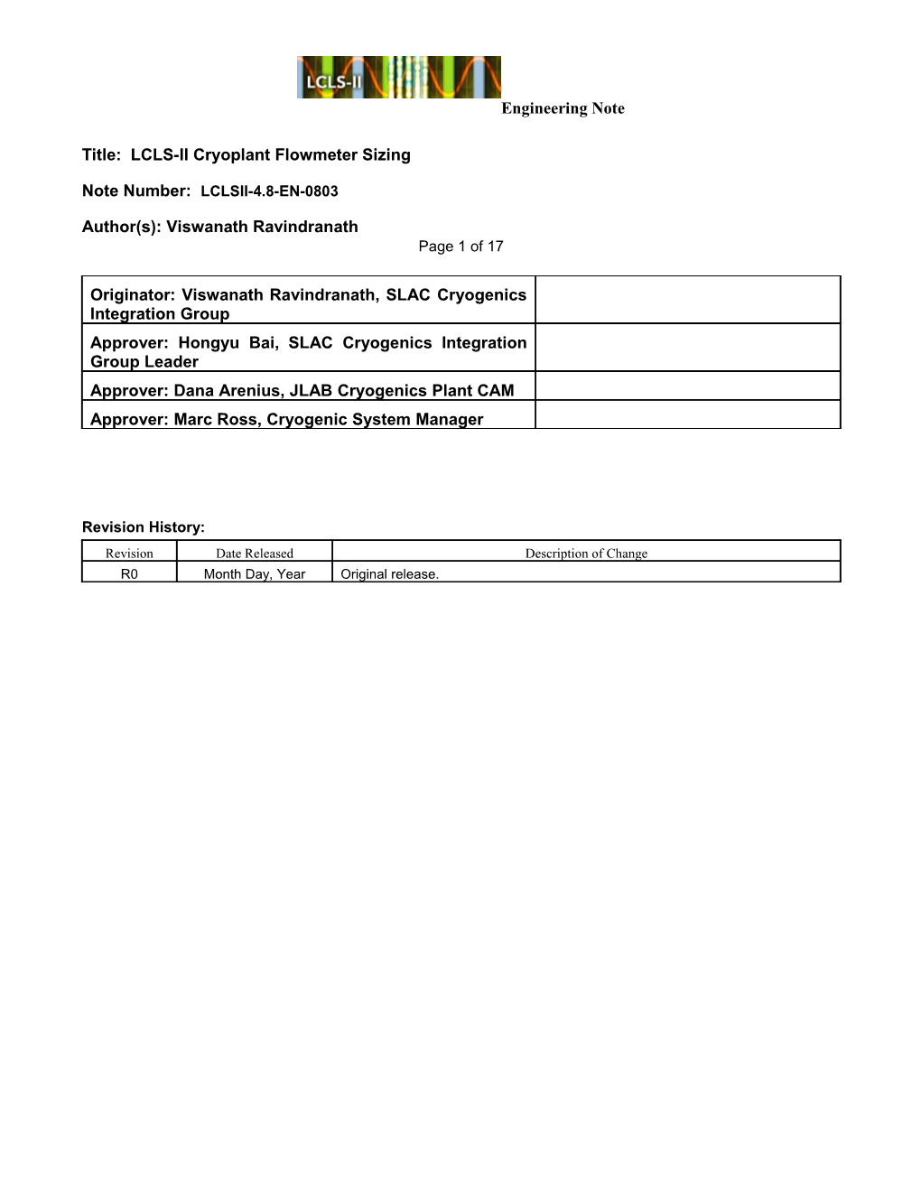 Engineering Note Template