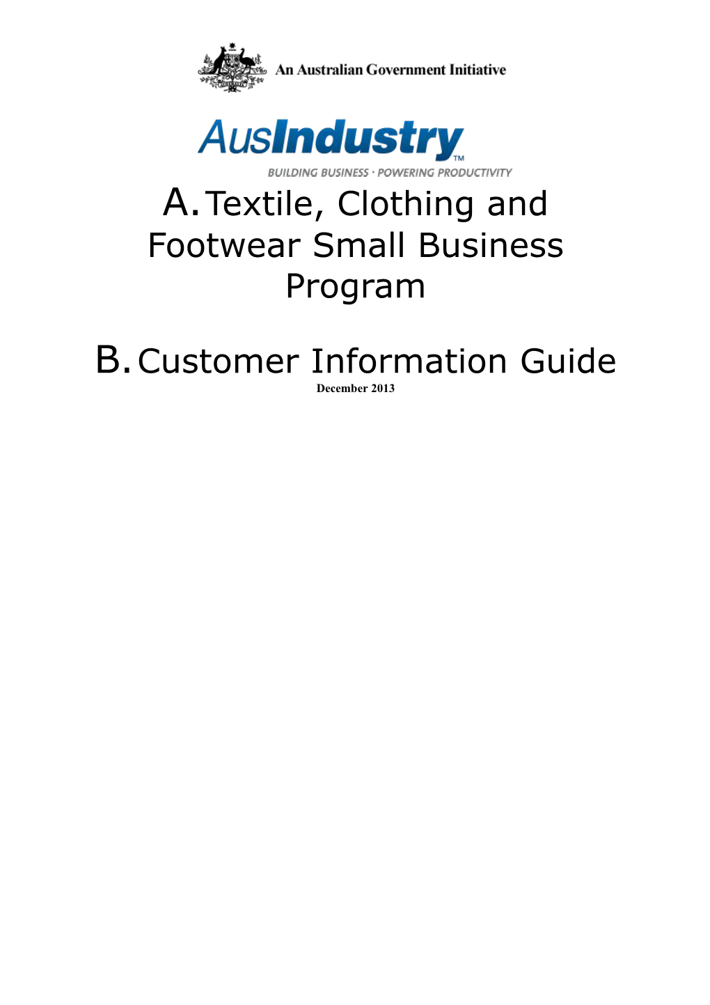 TCF SBP Customer Information Guide