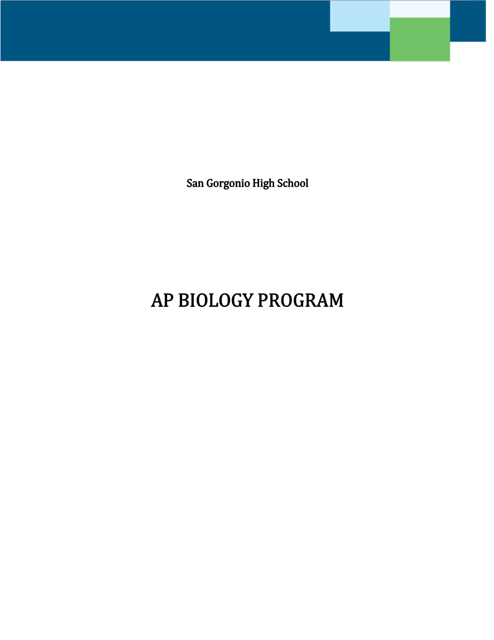 AP Biology Syllabus 2012-2013