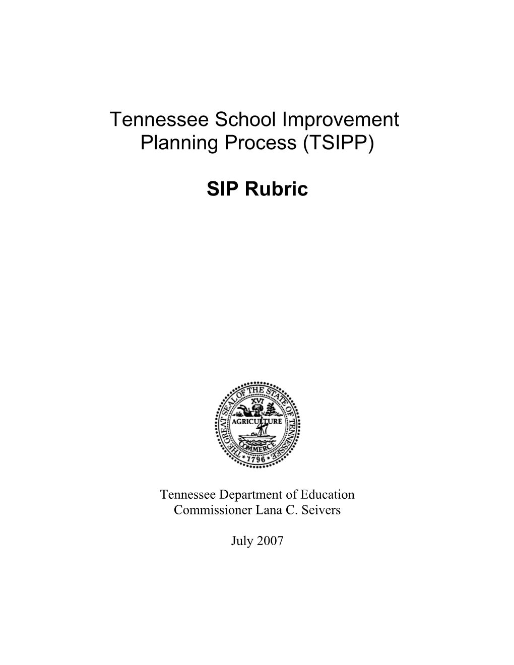 SIP Rubric Booklet