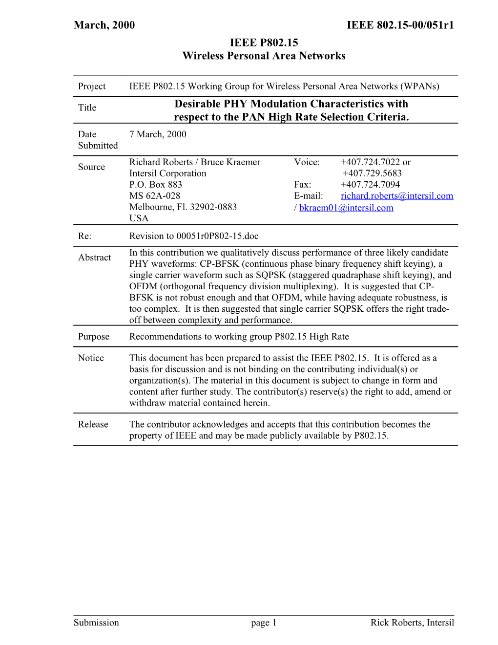 Doc.: IEEE 802.15-00/Xxx