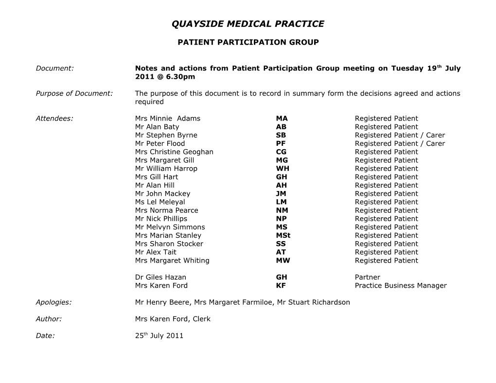 Quayside Medical Practice