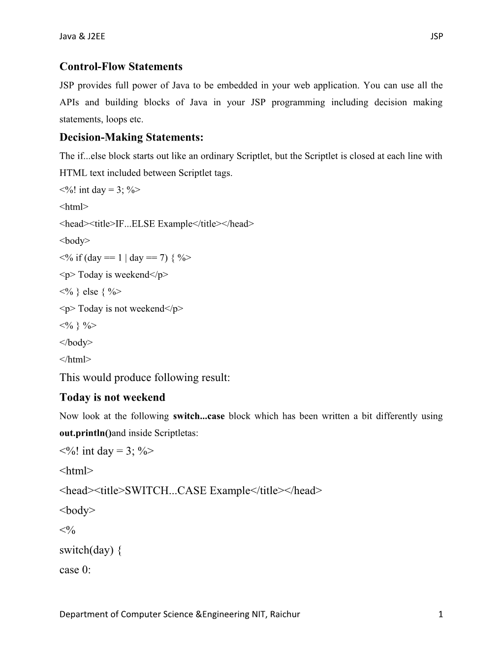 Control-Flow Statements