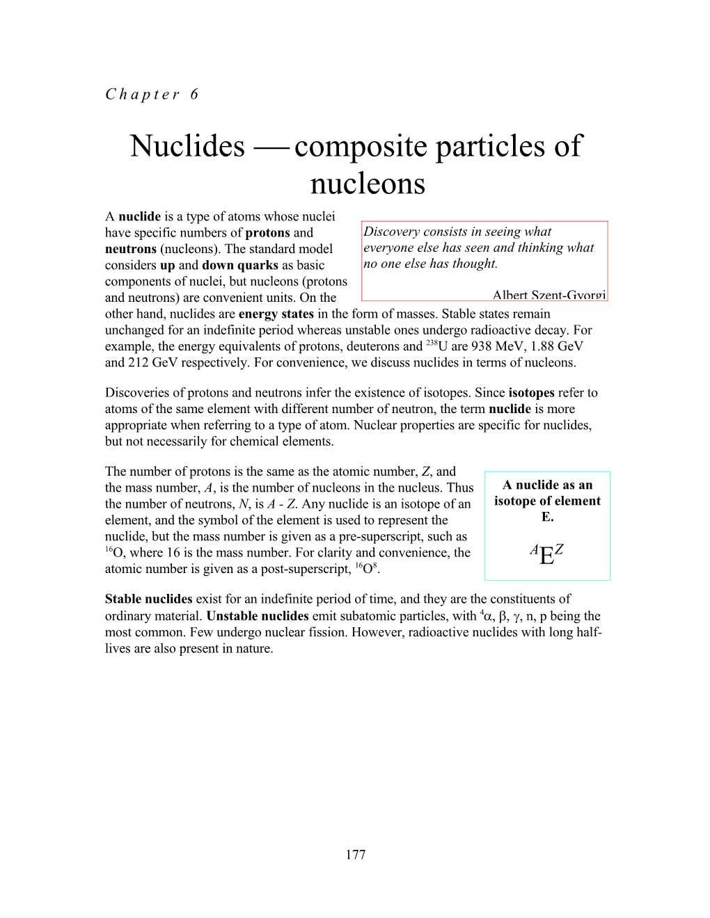 Nuclides Composite Particles of Nucleons