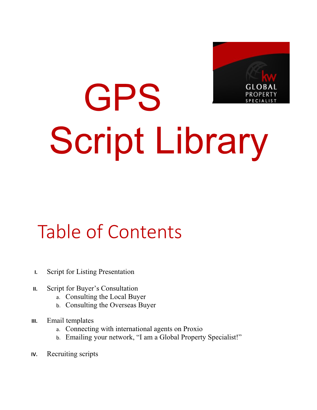 GPS Script Library