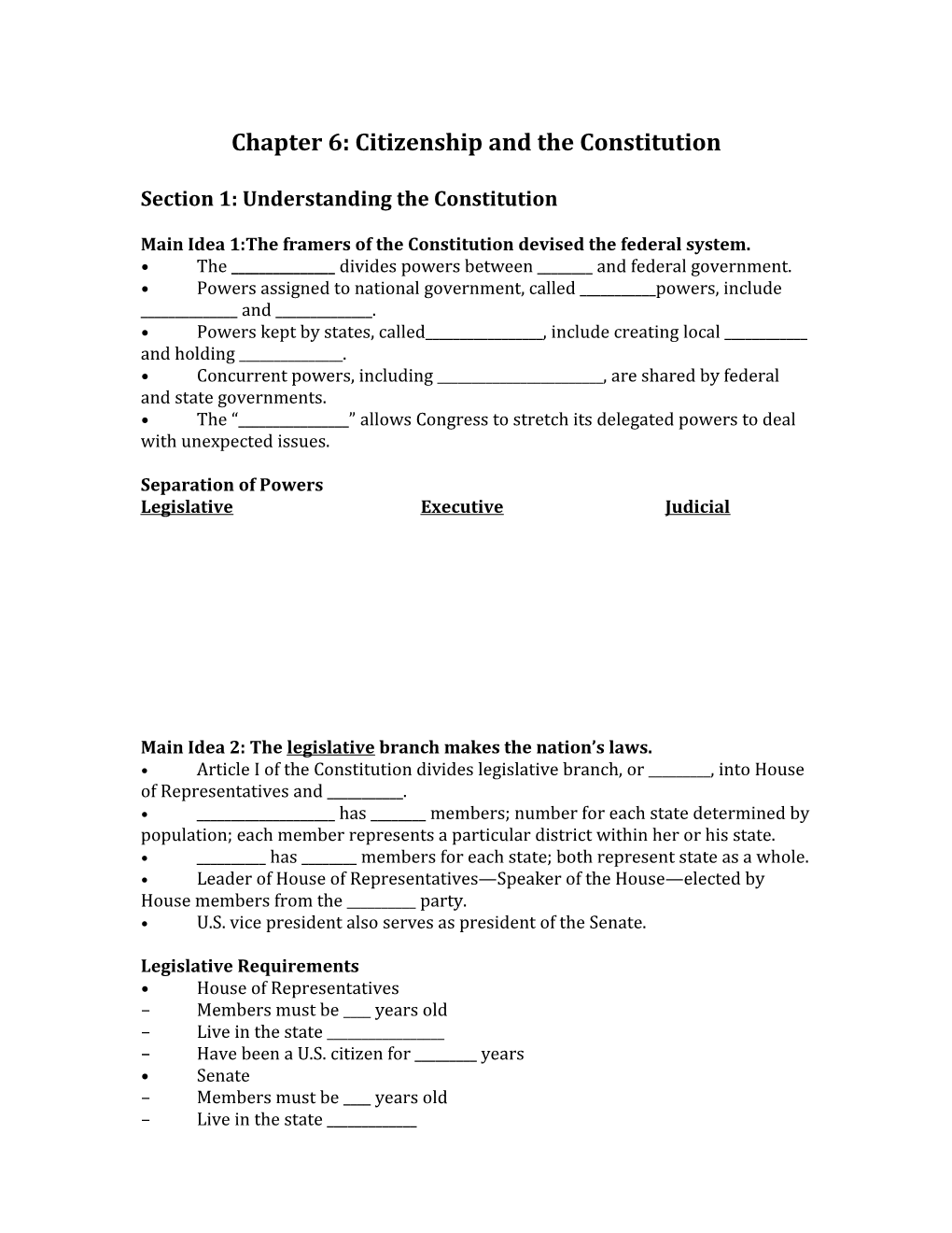 Chapter 5: Citizenship and the Constitution