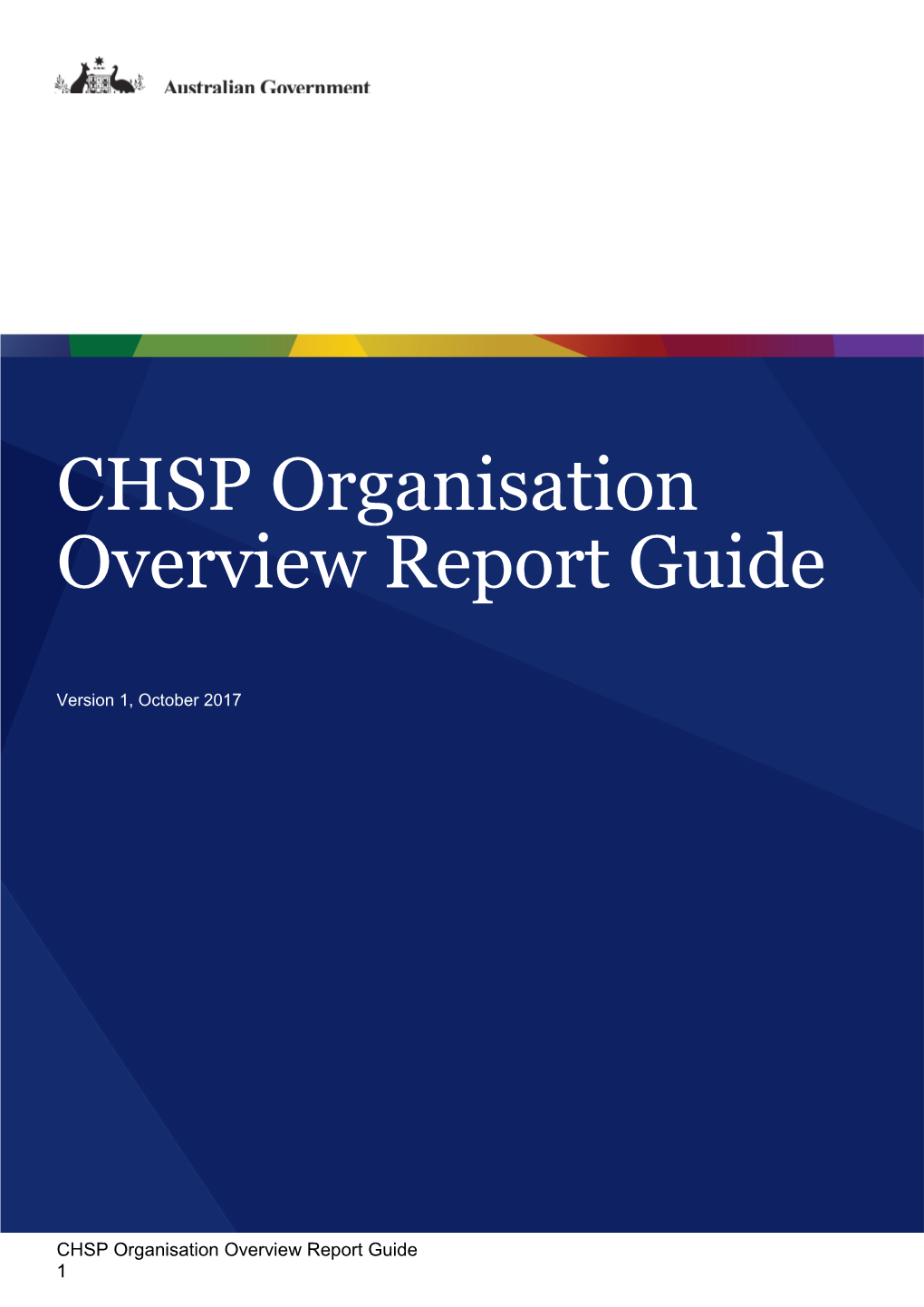 CHSP Organisation Overview Report Guide