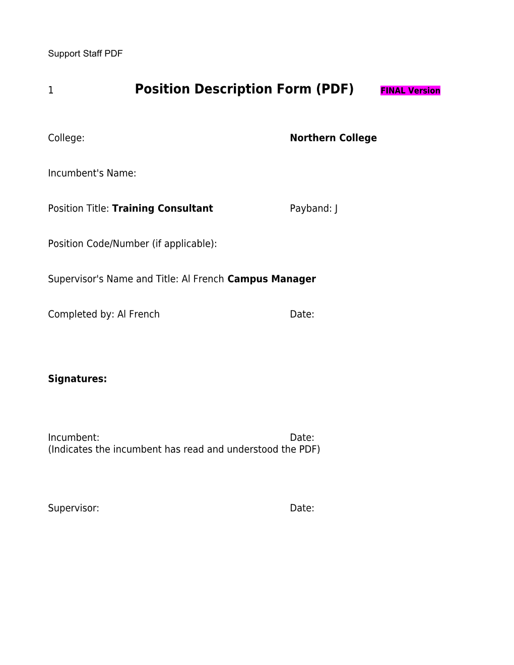 Position Description Form (PDF)FINAL Version