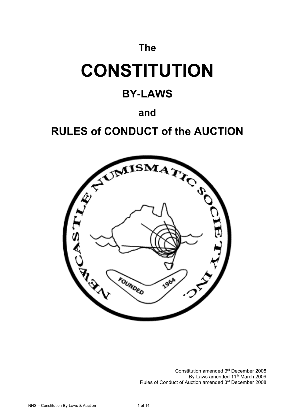 RULES of CONDUCT of the AUCTION