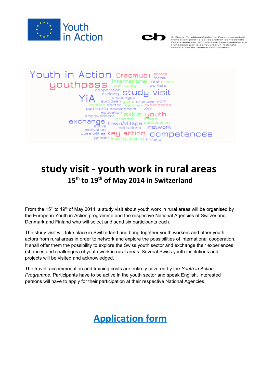 Study Visit - Youth Work in Rural Areas