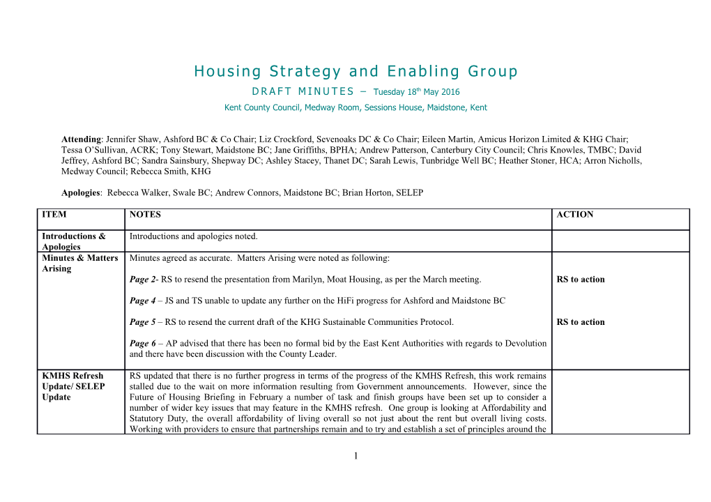 Housing Strategy and Enabling Group