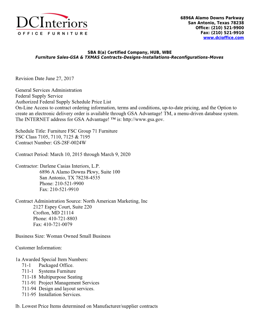 SBA 8(A) Certified Company, HUB, WBE