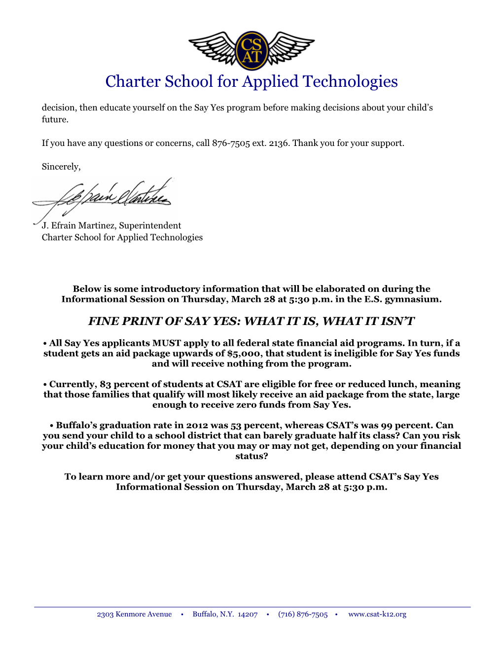 Charter School for Applied Technologies