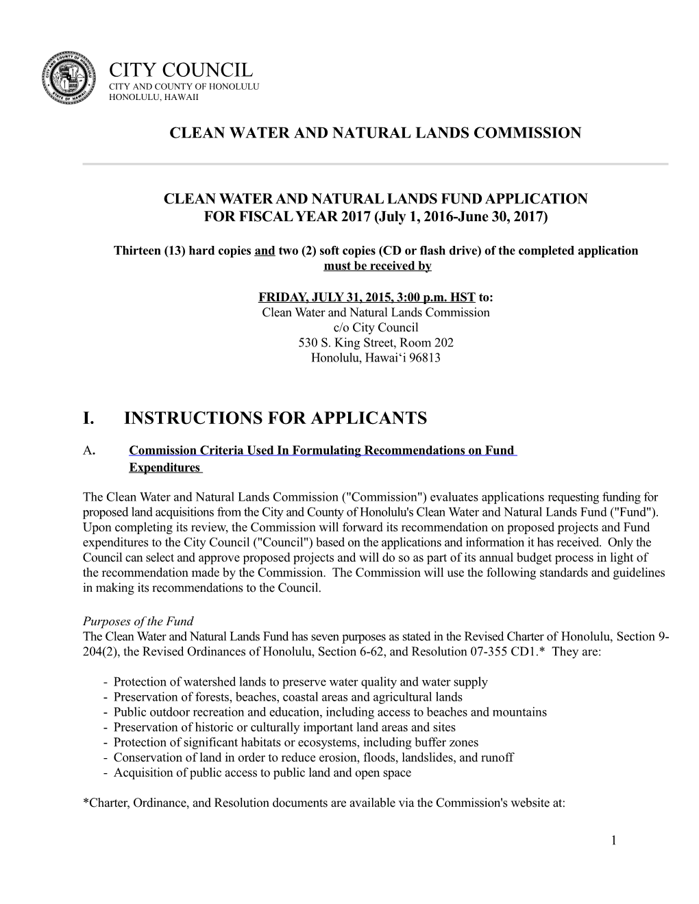 Clean Water and Natural Lands Commission