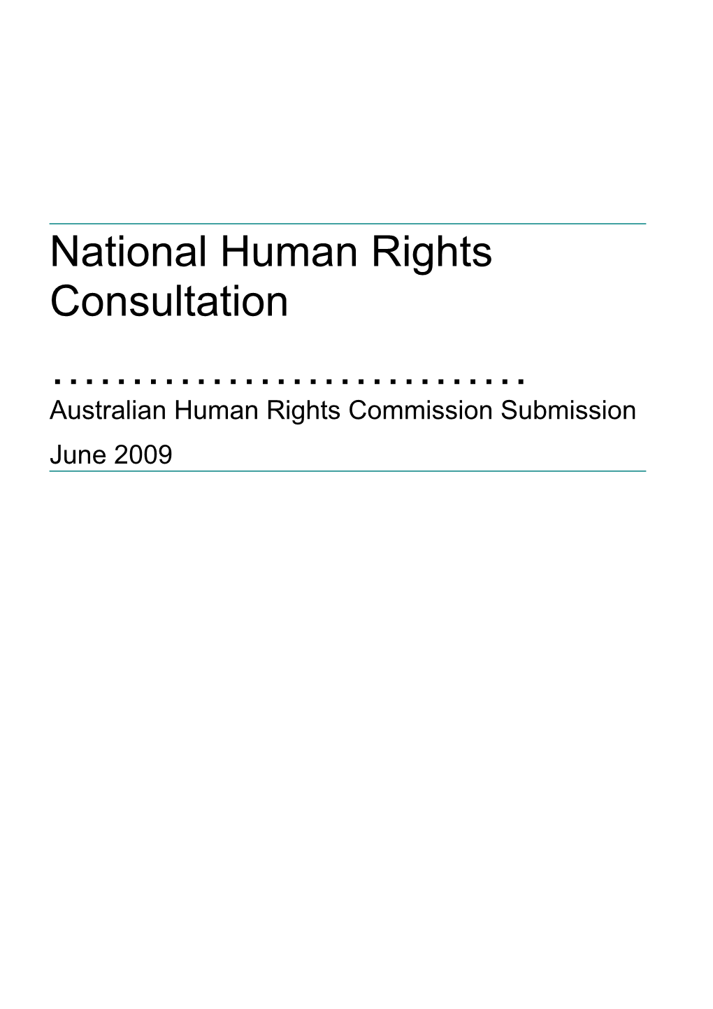 National Human Rights Consultation