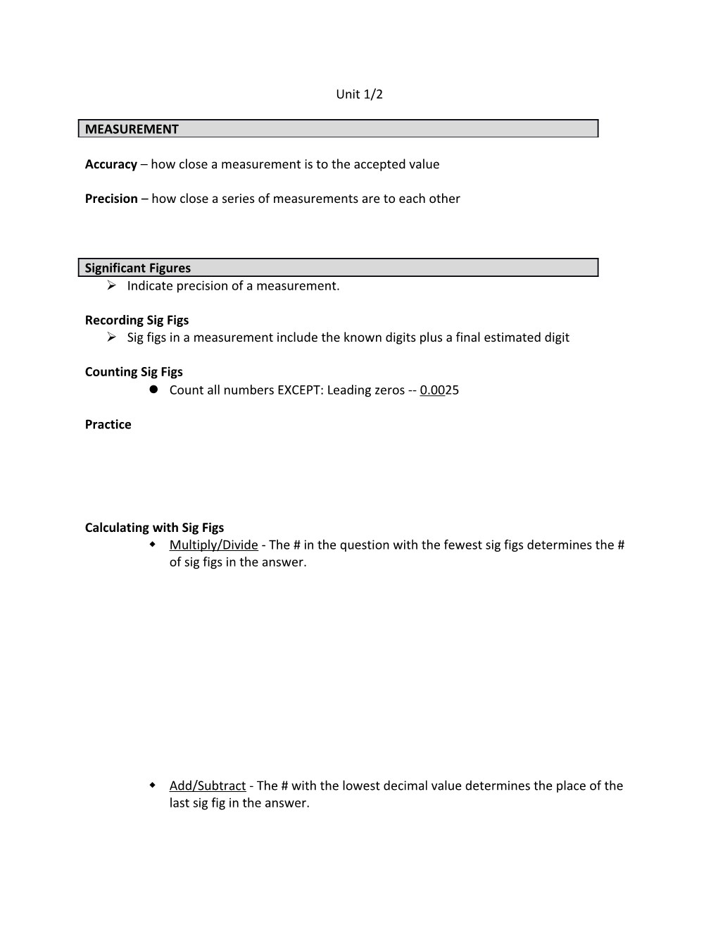 Accuracy How Close a Measurement Is to the Accepted Value