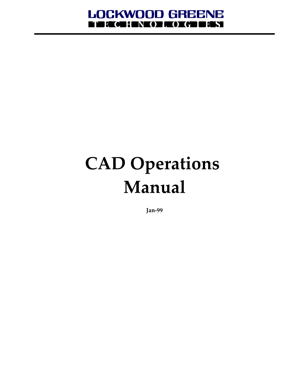 CAD Procedure Manual