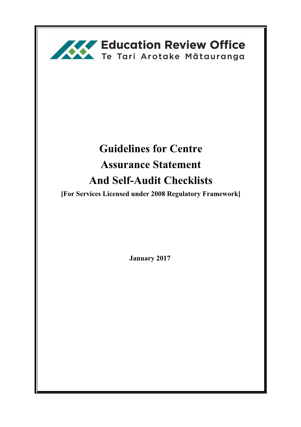 Guidelines for Centre Management