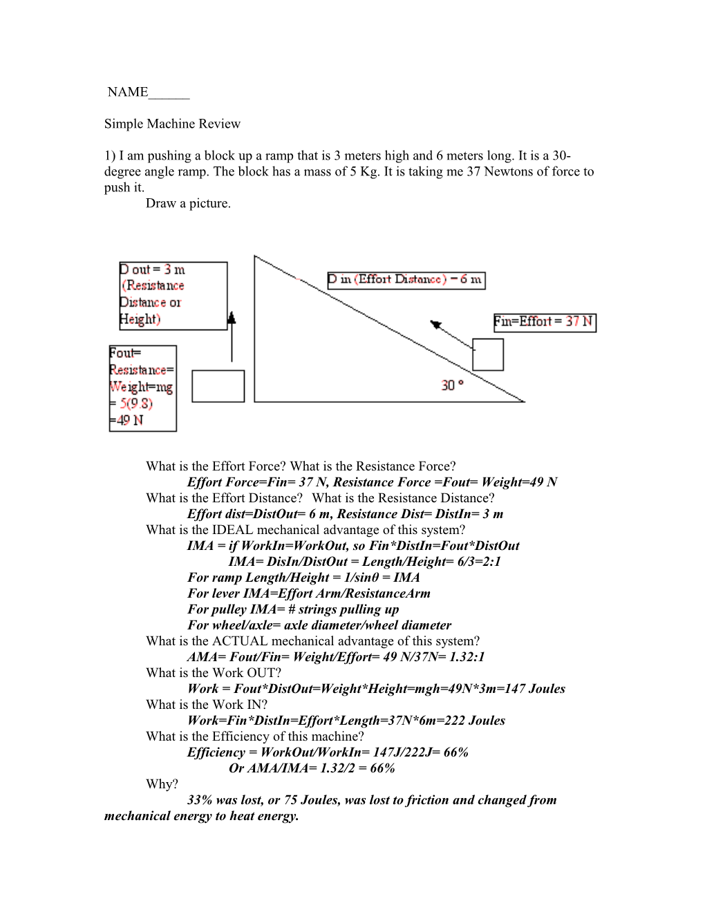 Machine Problems Answers!