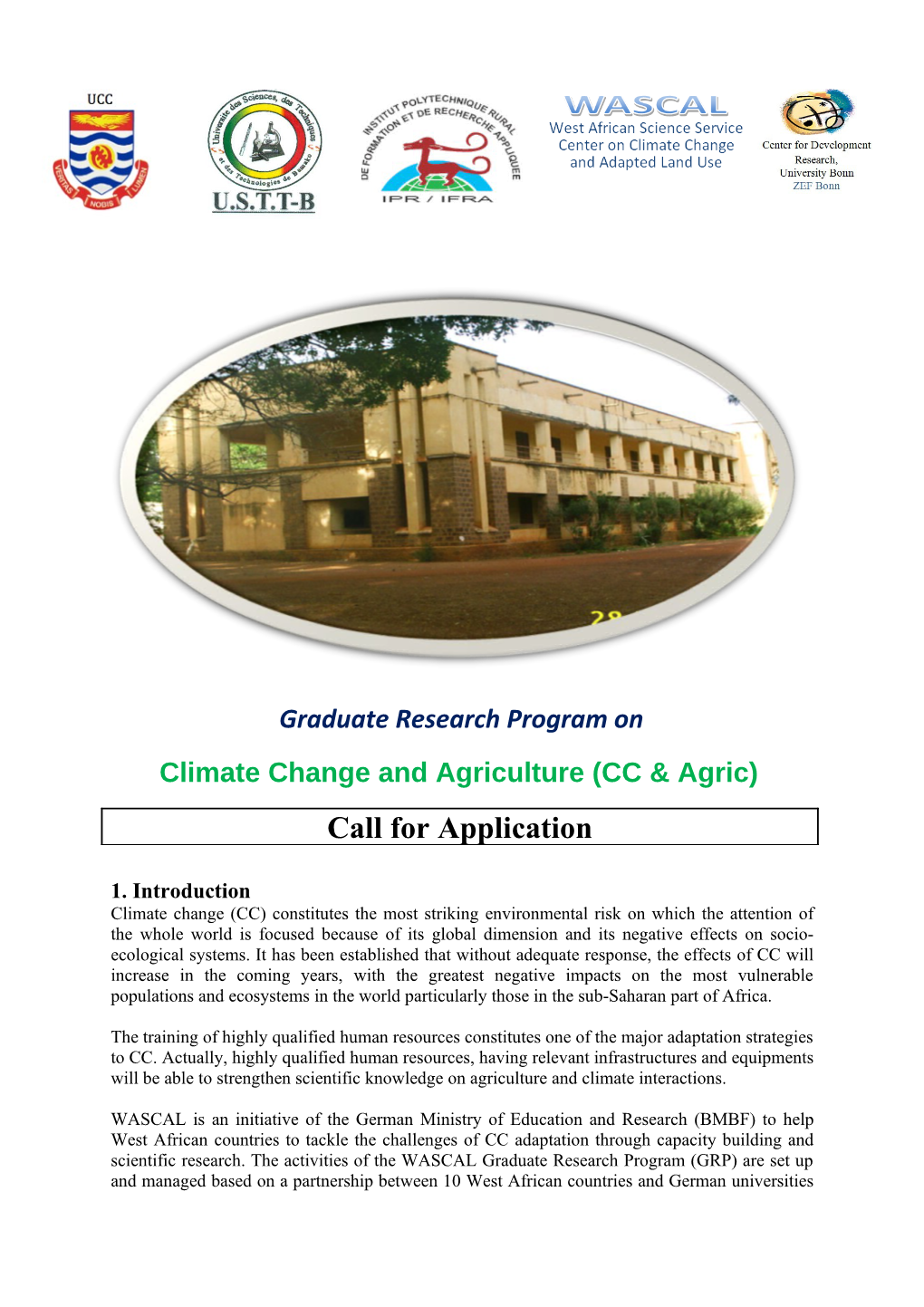 Climate Change and Agriculture (CC & Agric)