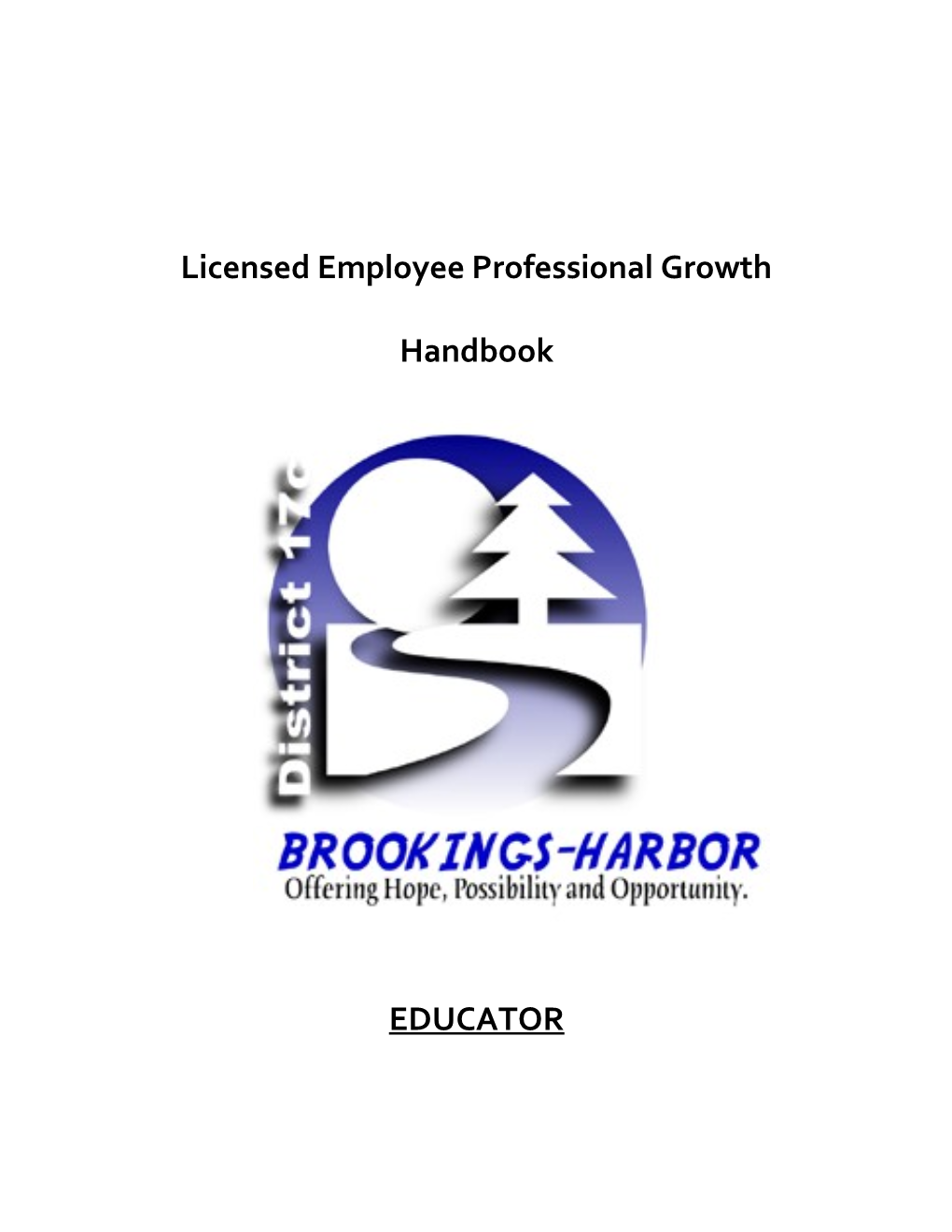 Licensed Employee Professional Growth Handbook