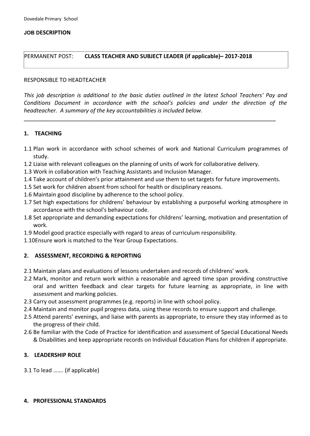 Job Outlines September 1998/For Joe Pajak