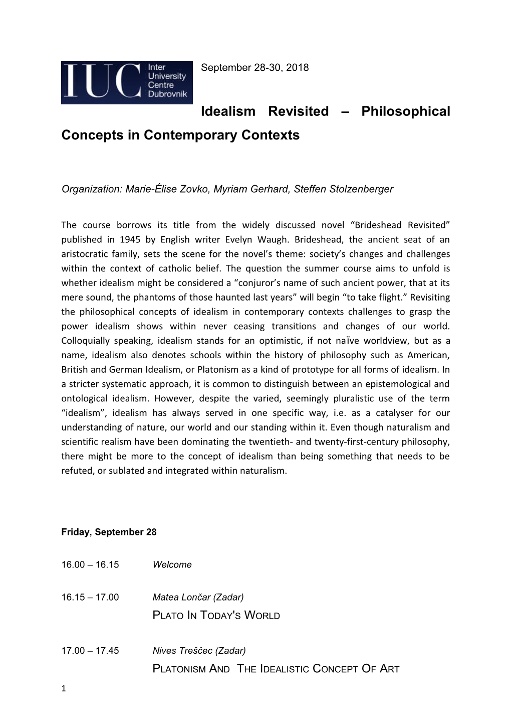 Idealism Revisited Philosophical Concepts in Contemporary Contexts