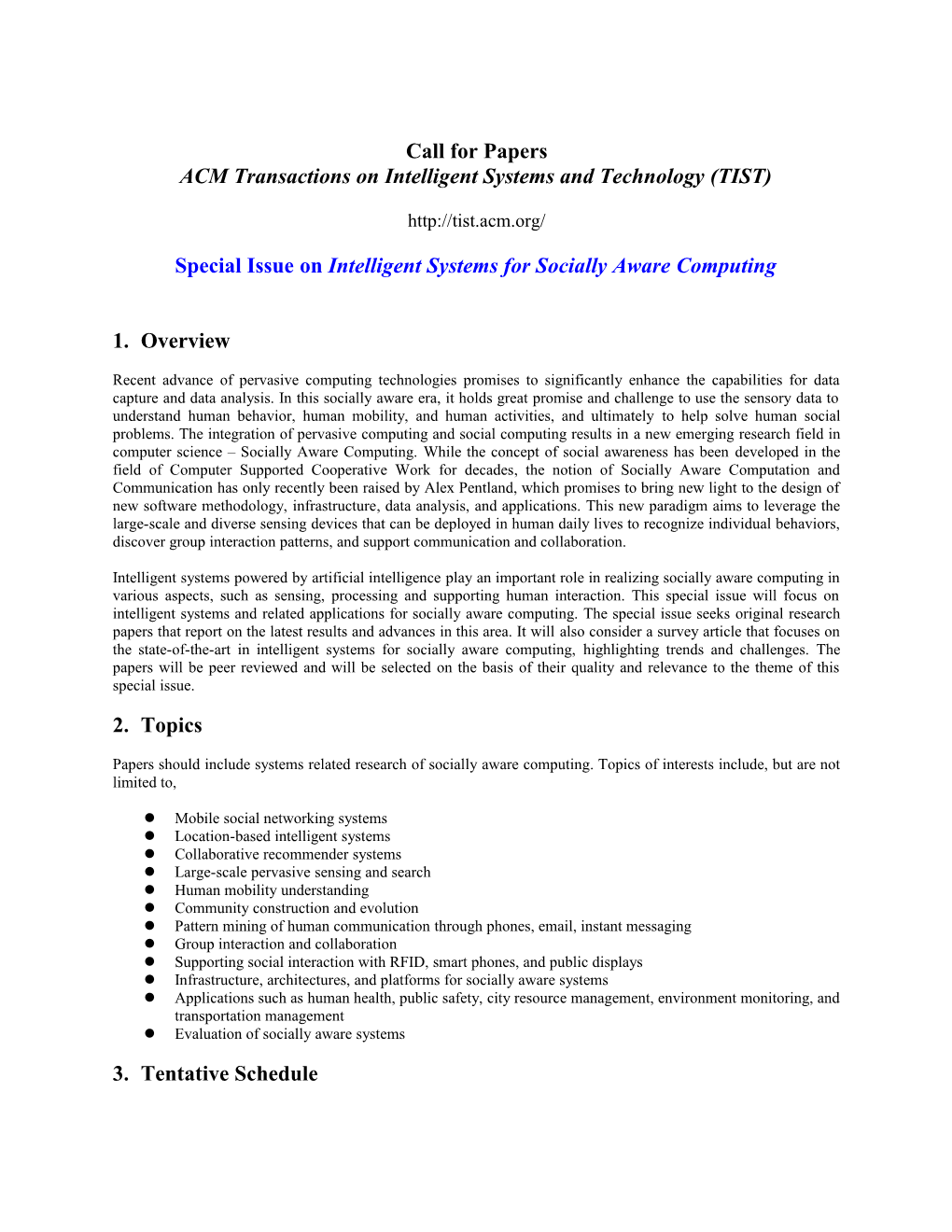 Special Issue Proposal for the IEEE Communications Magazine