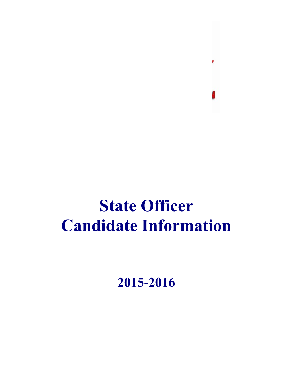 2015-2016 State Officer Candidate Informationpage 1 of 12