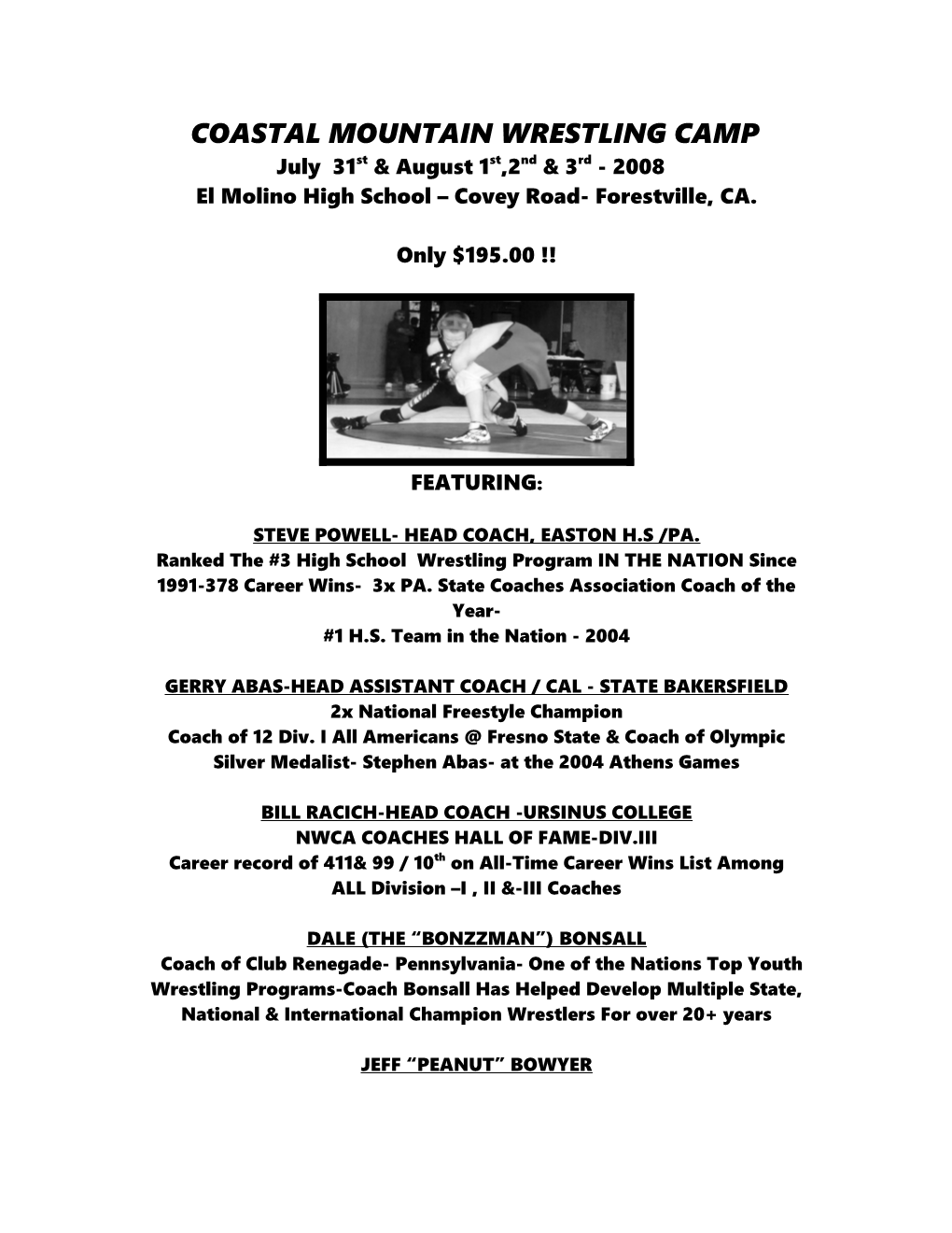 Coastal Mountain Wrestling Association