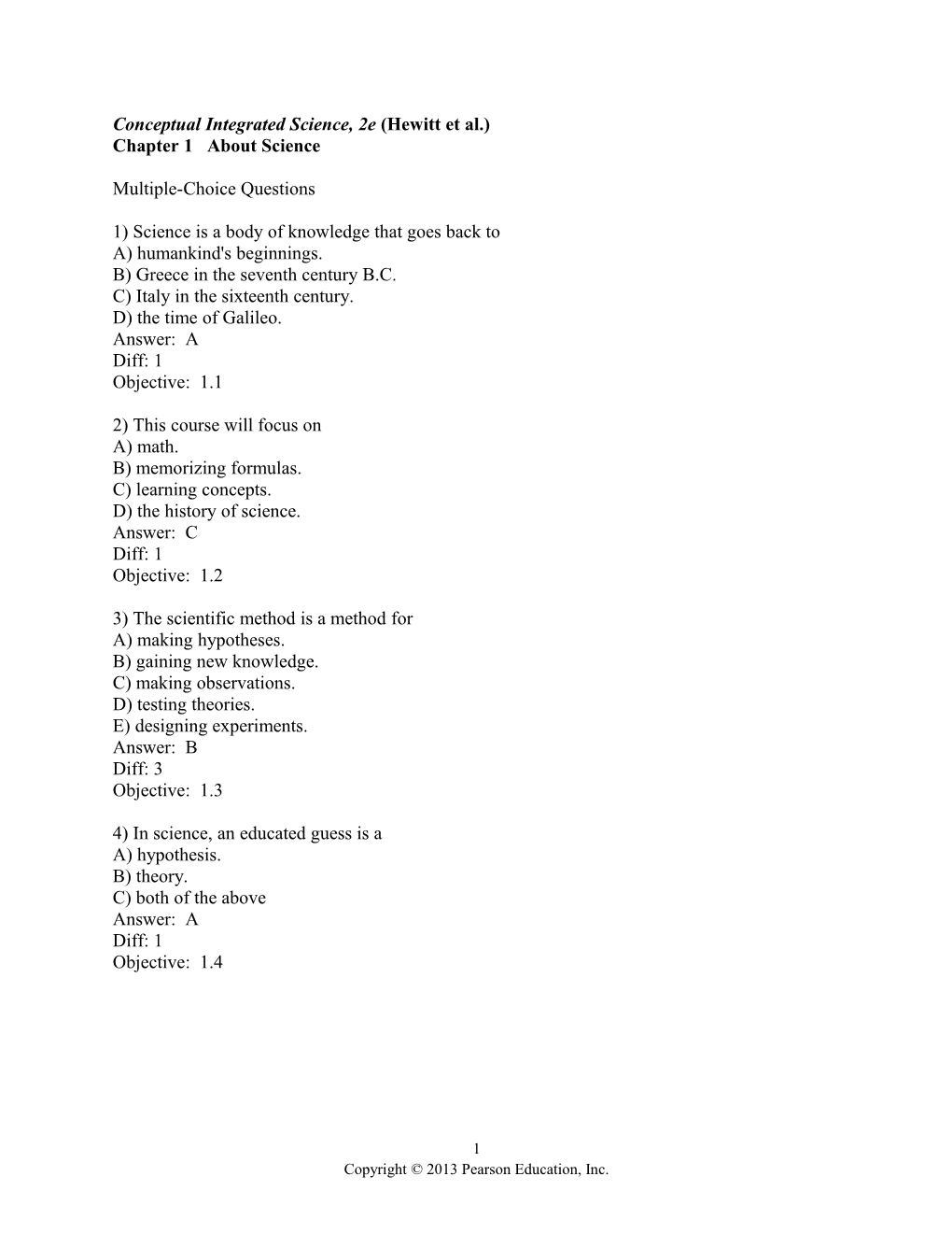 Conceptual Integrated Science, 2E (Hewitt Et Al